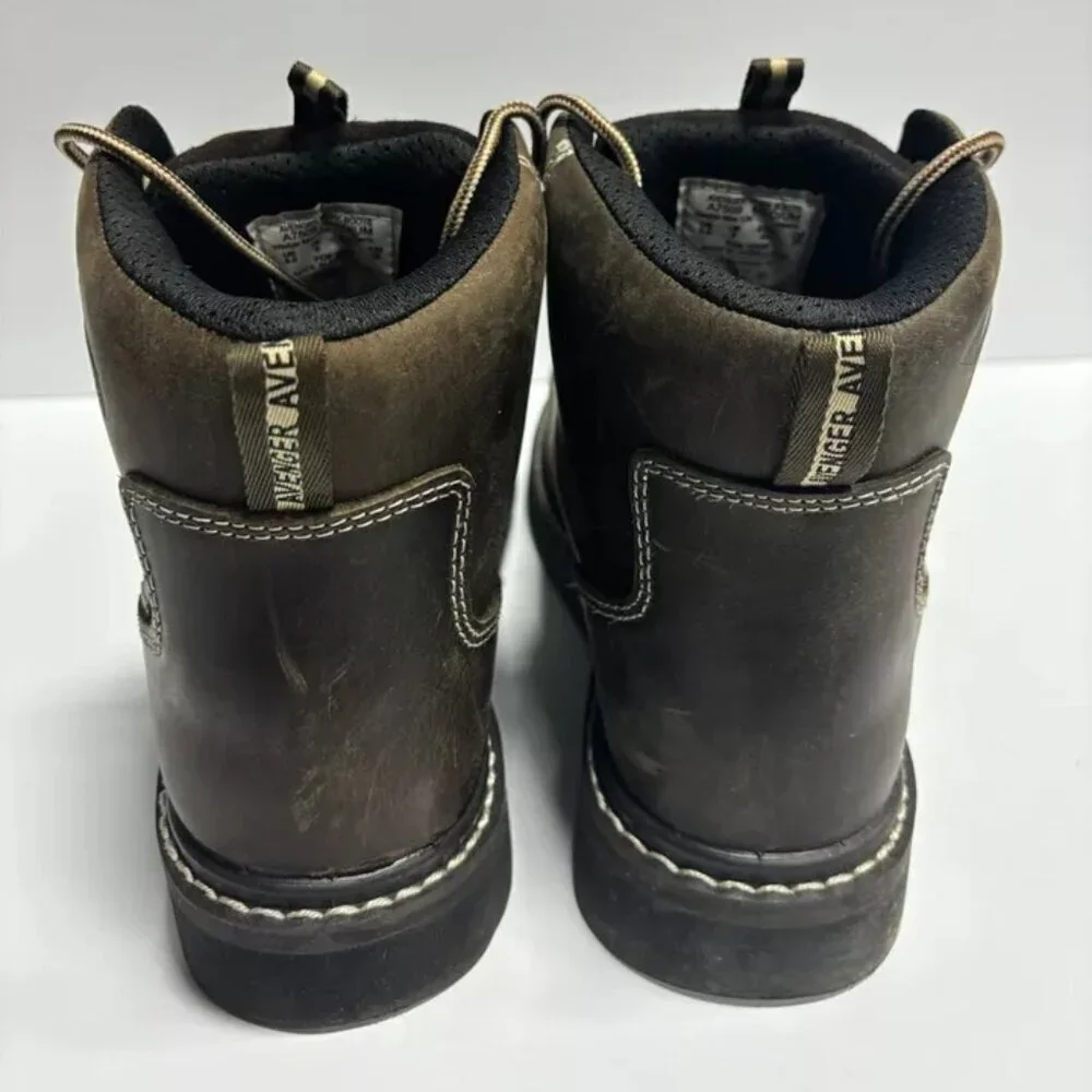 Avenger Men’s Wedge Moc 6” Waterproof Boots Brown, Size 8.5 M